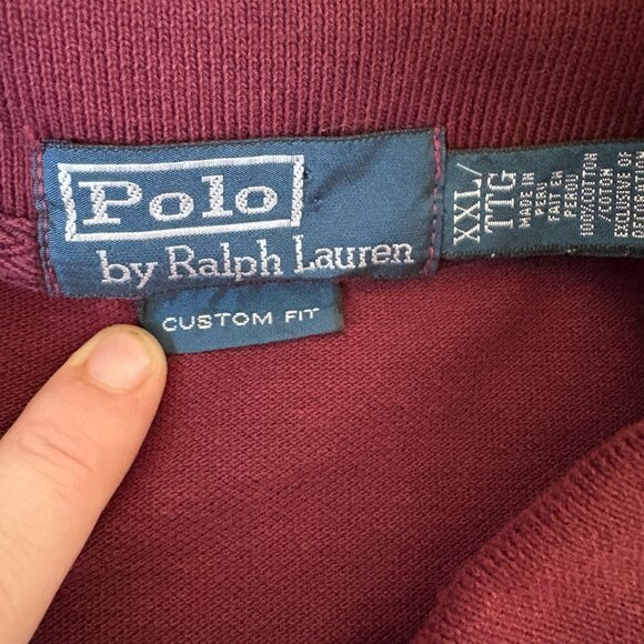 Polo Ralph Lauren big pony polo maroon Size XXL - Picture 7 of 11
